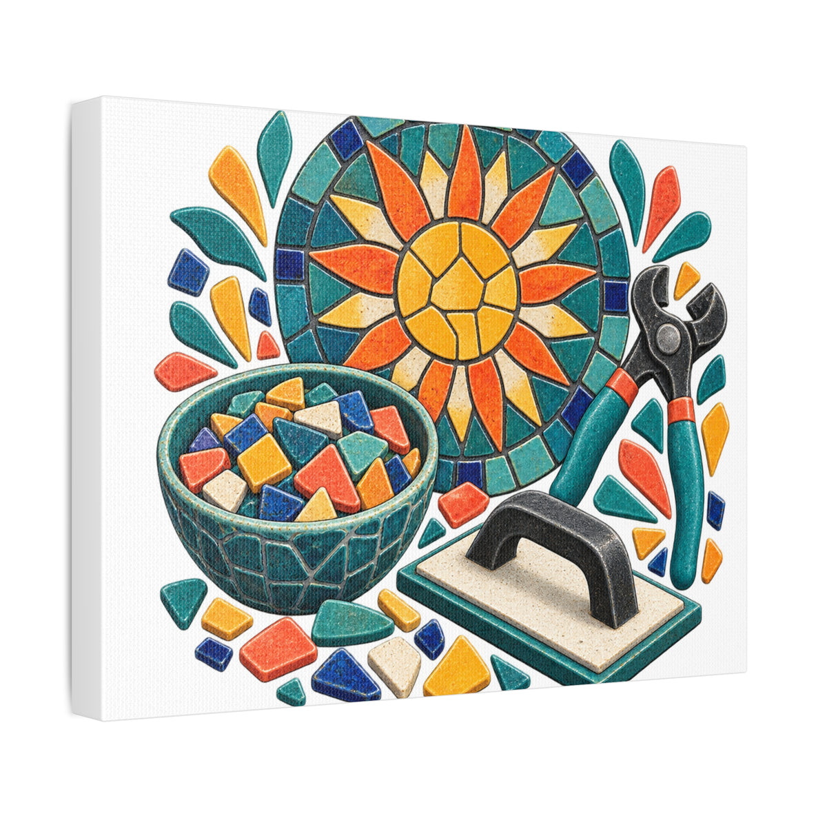 Sunburst Mosaic Making Workshop Canvas