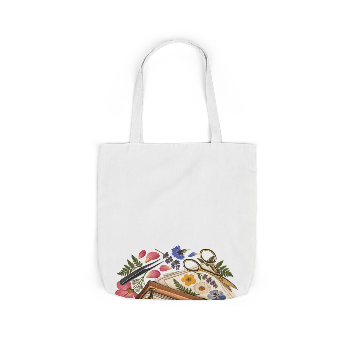 Botanical Flower Press Workshop Tote Bag