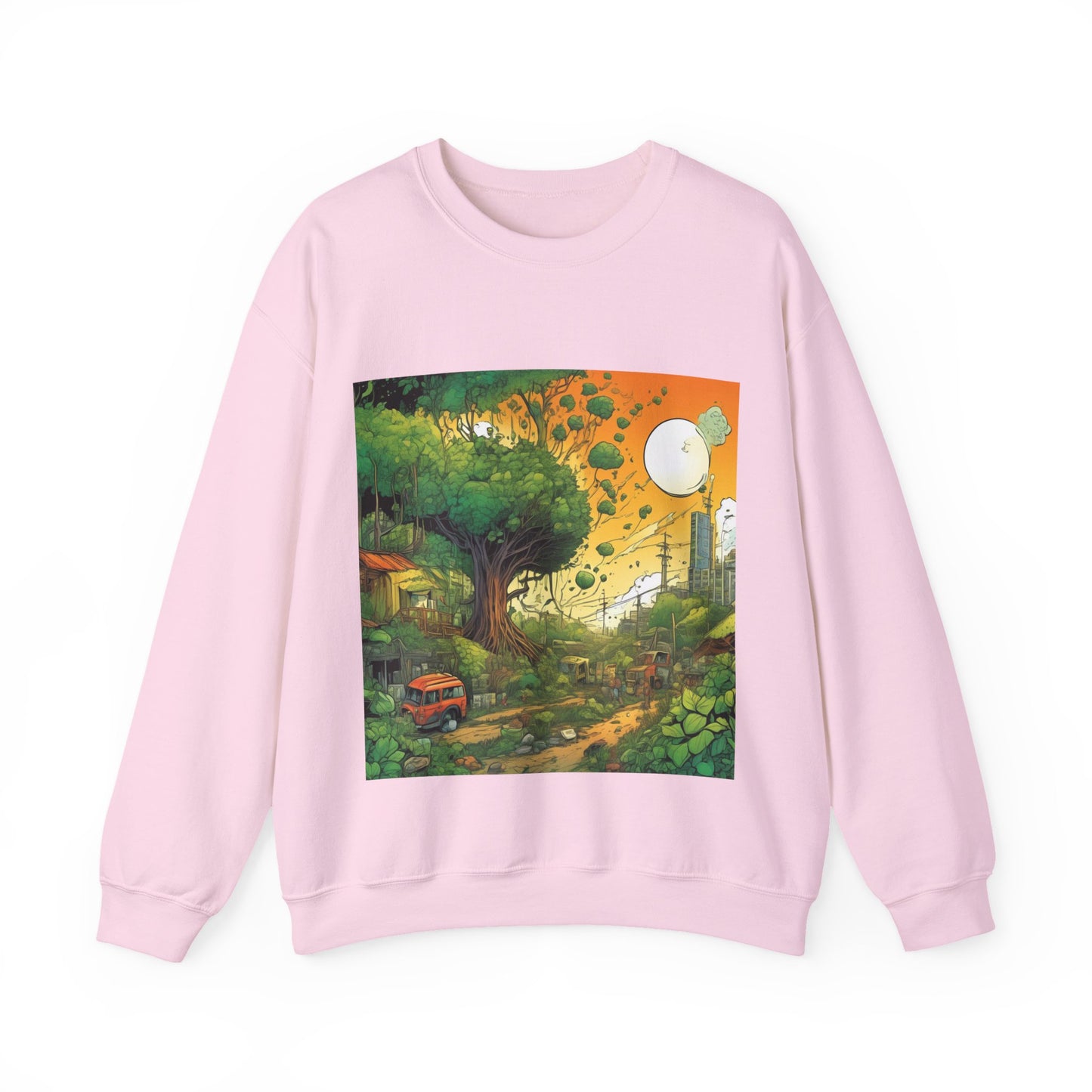 Cottage Road Landscape Nature Gift Art Sweatshirt
