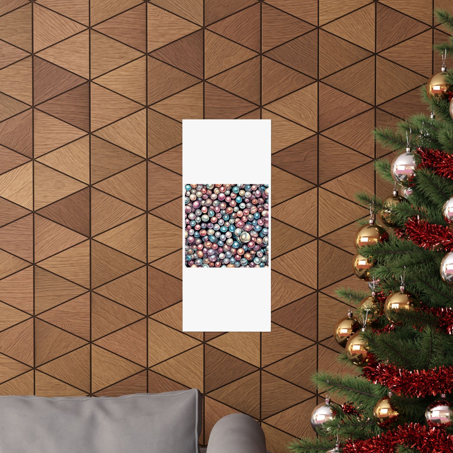 Pearl Bubble Pattern Abstract Gift Art Poster