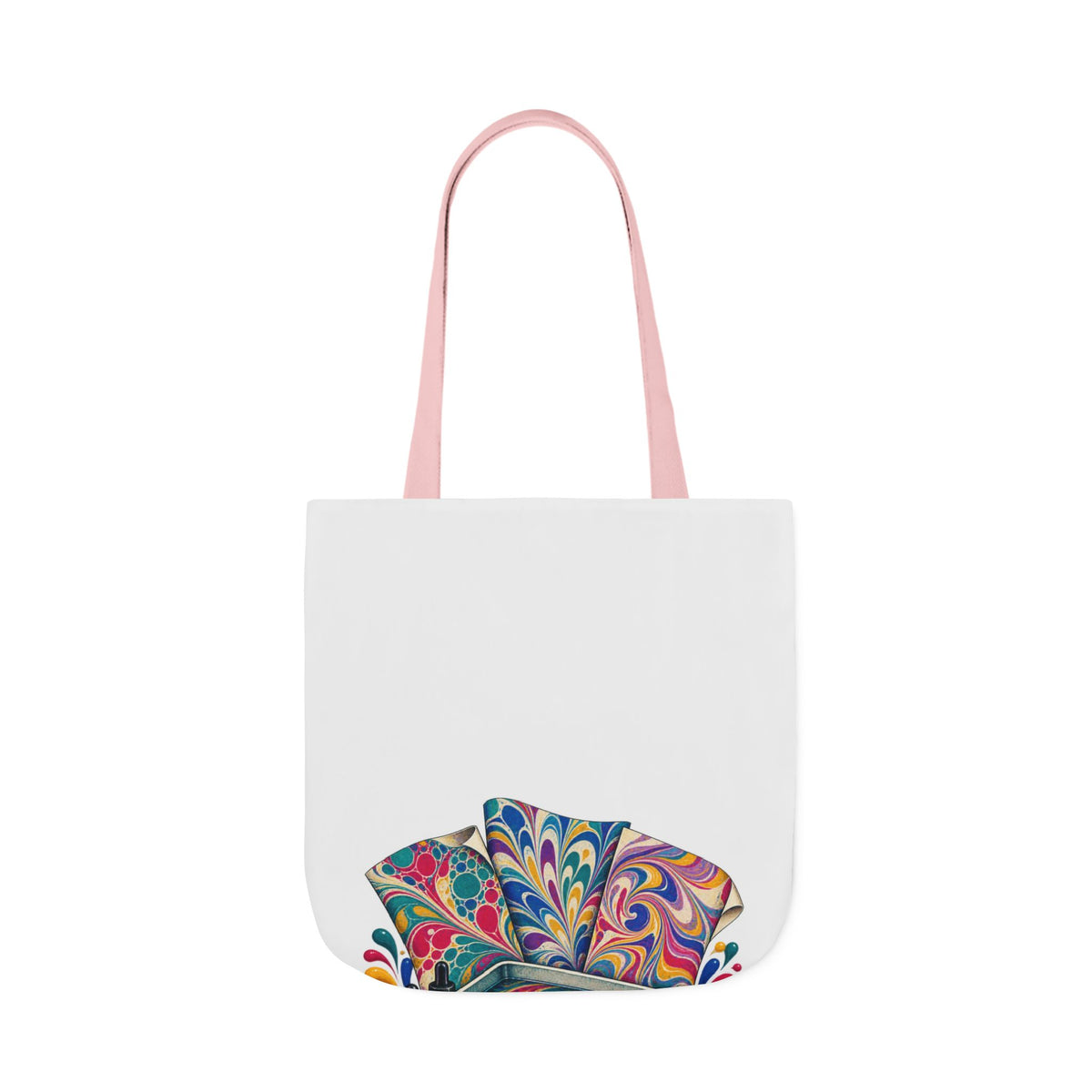 Colorful Paper Marbling Workshop Tote Bag