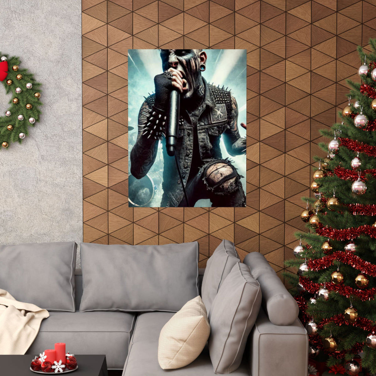 Punk Rock Vocalist Stage Energy Music Room Poster