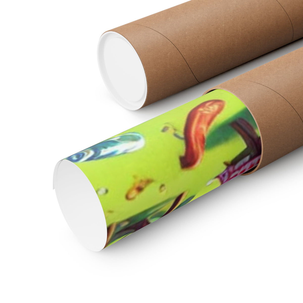 Chaotic Picnic Duck Funny Summer Wall Art Poster