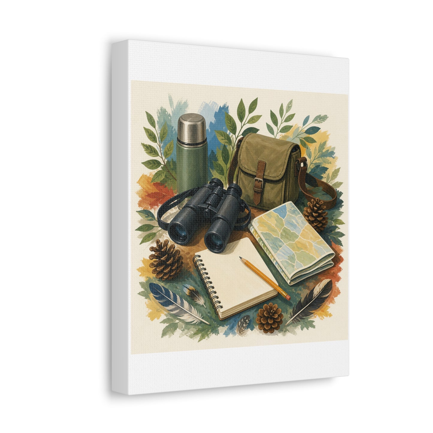 Peaceful Birdwatching Hobby Art Canvas Art