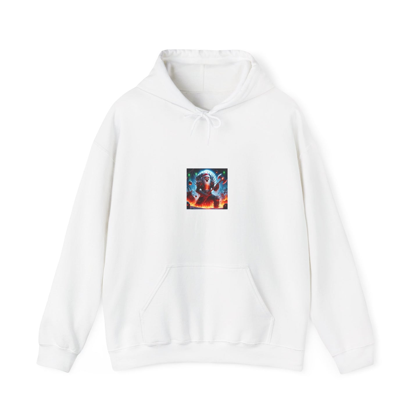 Heavy Metal Santa Holiday Concert Cozy Rock Hoodie