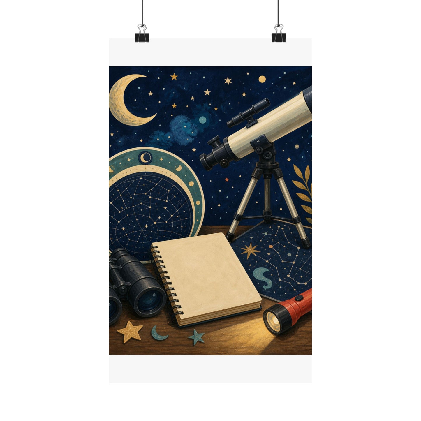 Classic Stargazing Astronomy Hobby Poster
