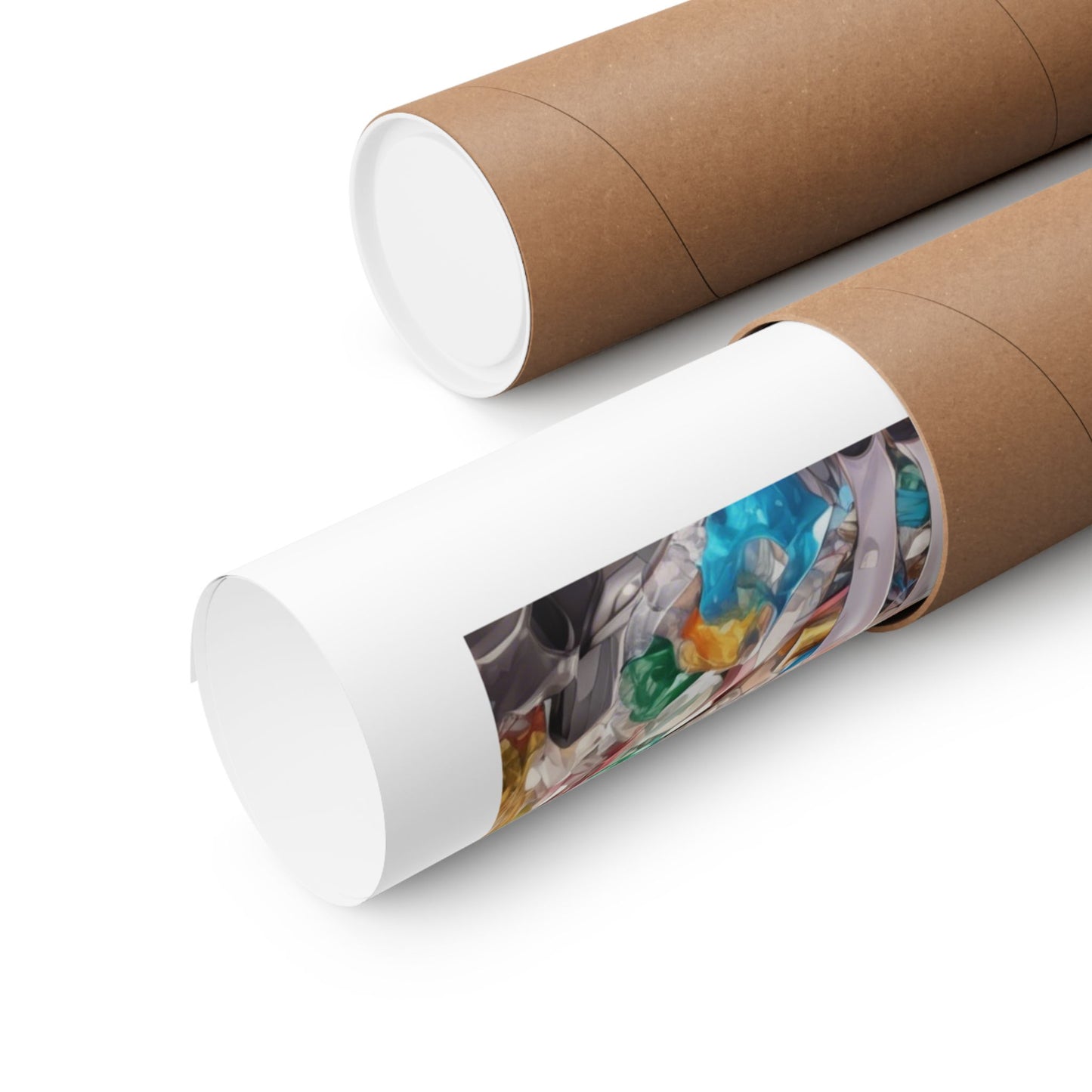 Recycling Day Anime Schoolgirl Eco Street Art Poster
