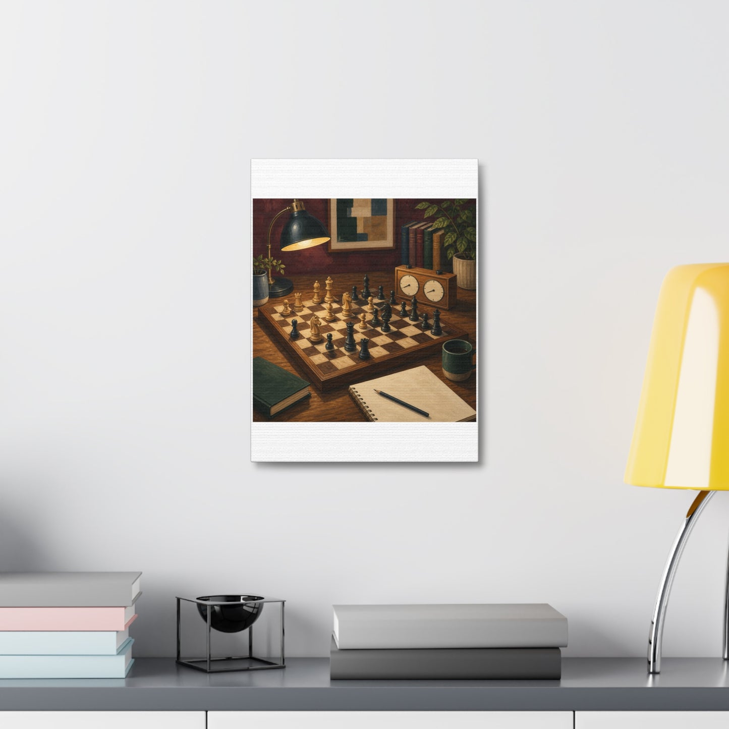 Cozy Chess Strategy Game Hobby Canvas Art