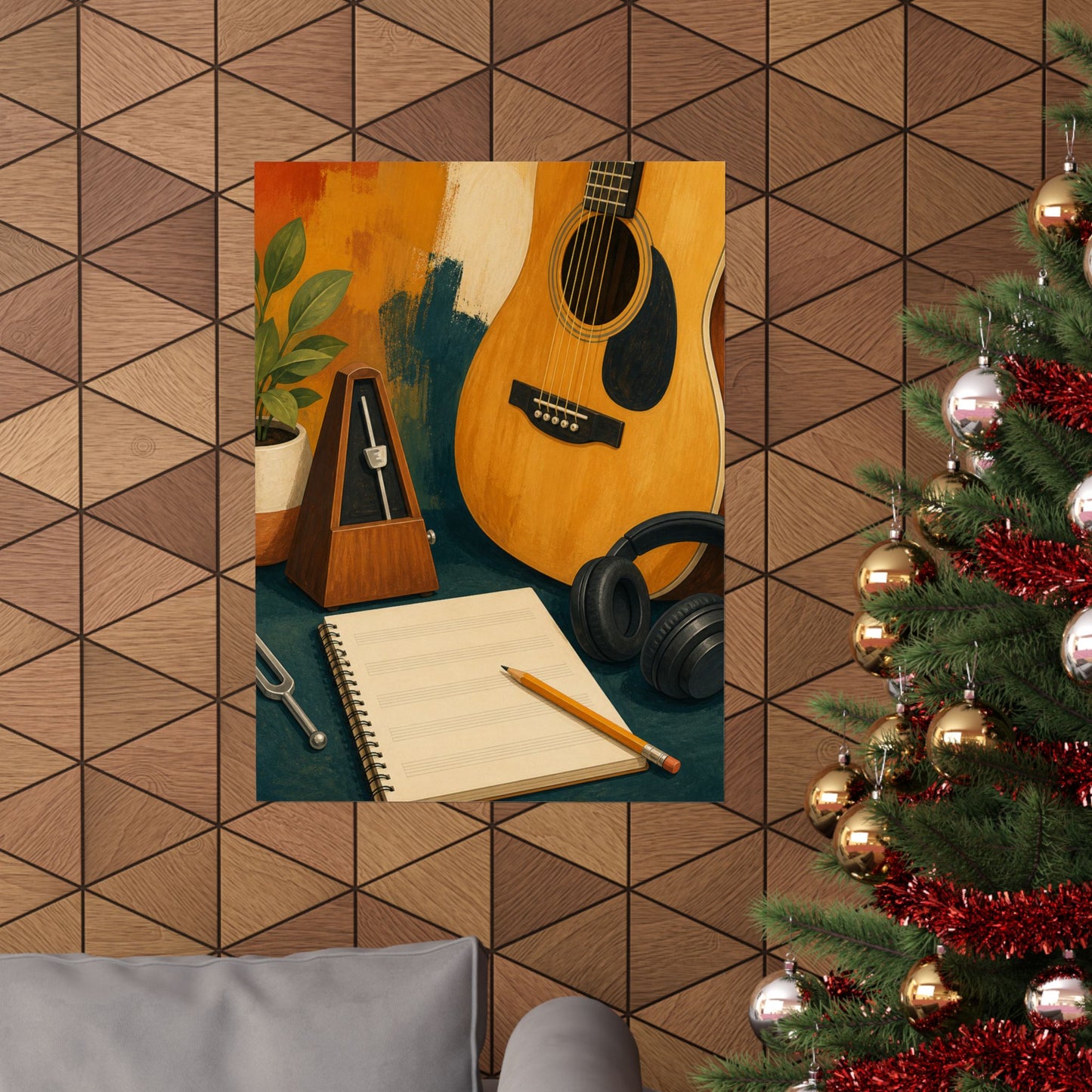 Warm Music Practice Hobby Poster