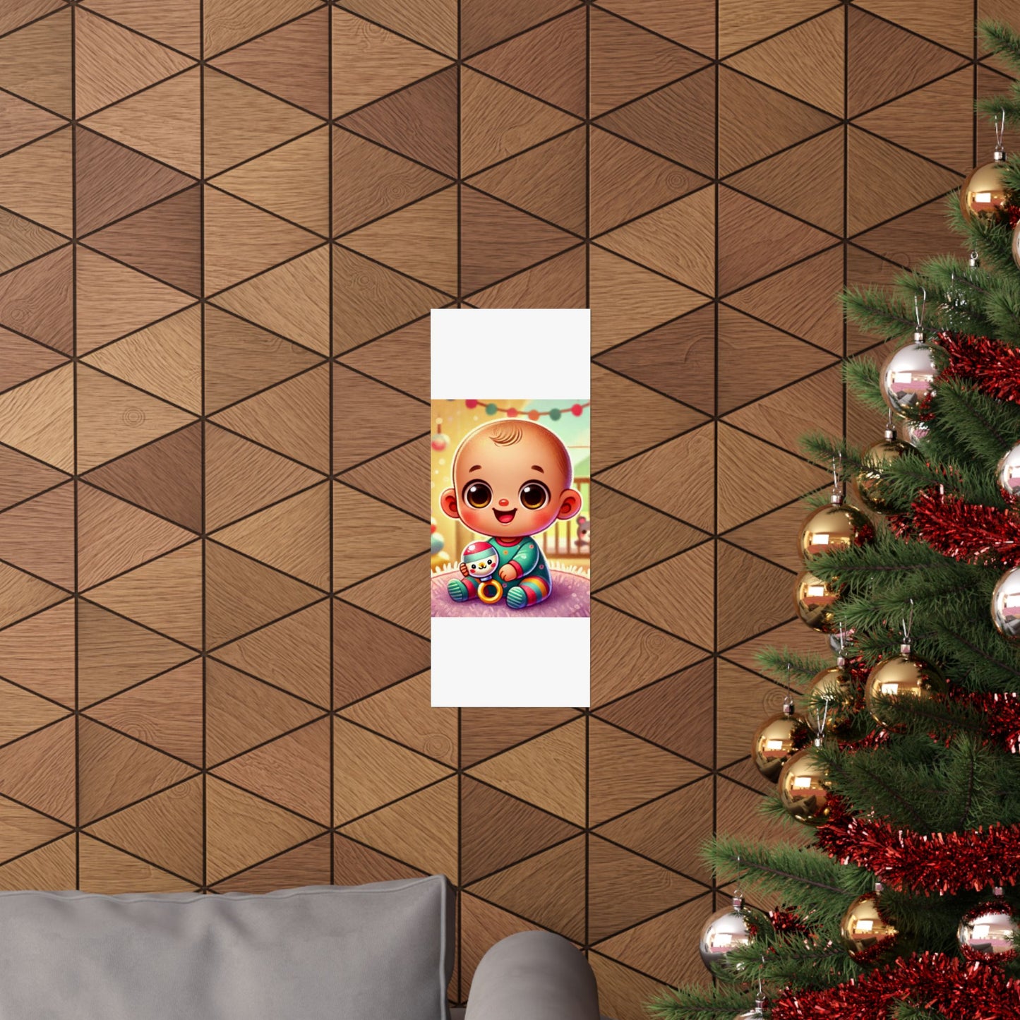 Cheerful Baby Nursery Playroom Art Poster