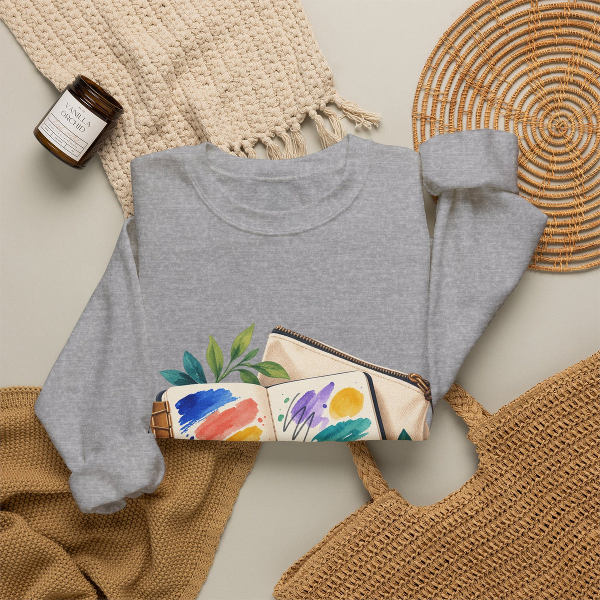 Colorful Urban Sketching Travel Kit Sweatshirt