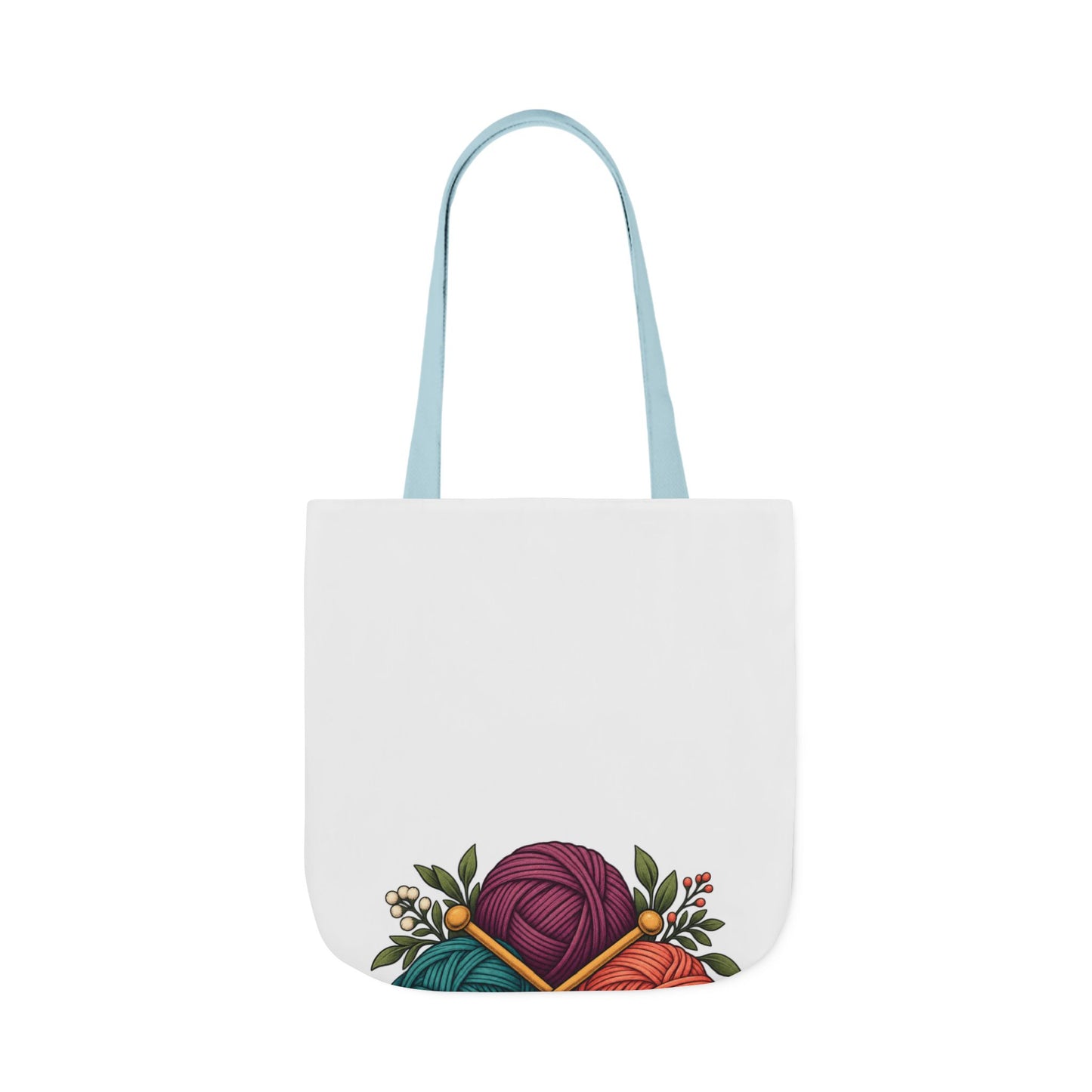 Retro Yarn and Knitting Botanical Art Tote Bag