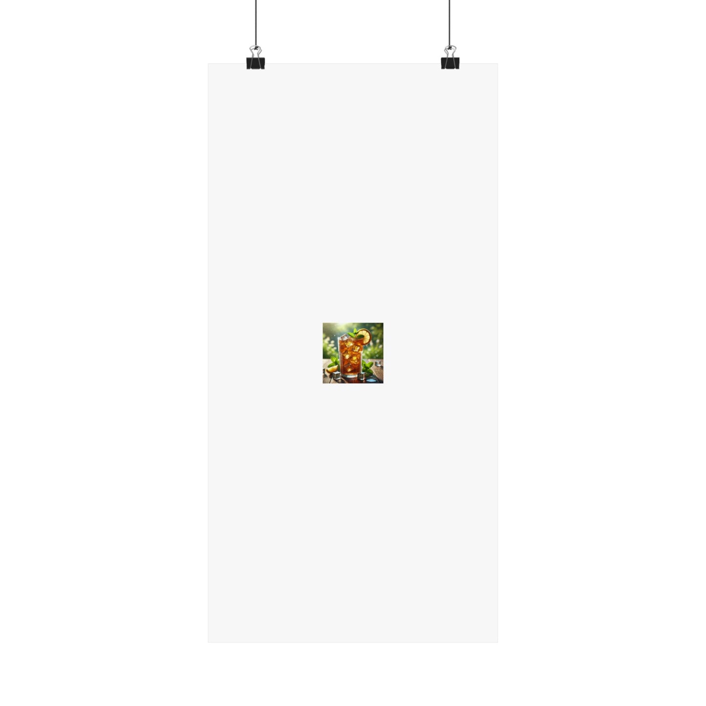 Sunlit Iced Tea Lemon Mint Kitchen Summer Drink Poster