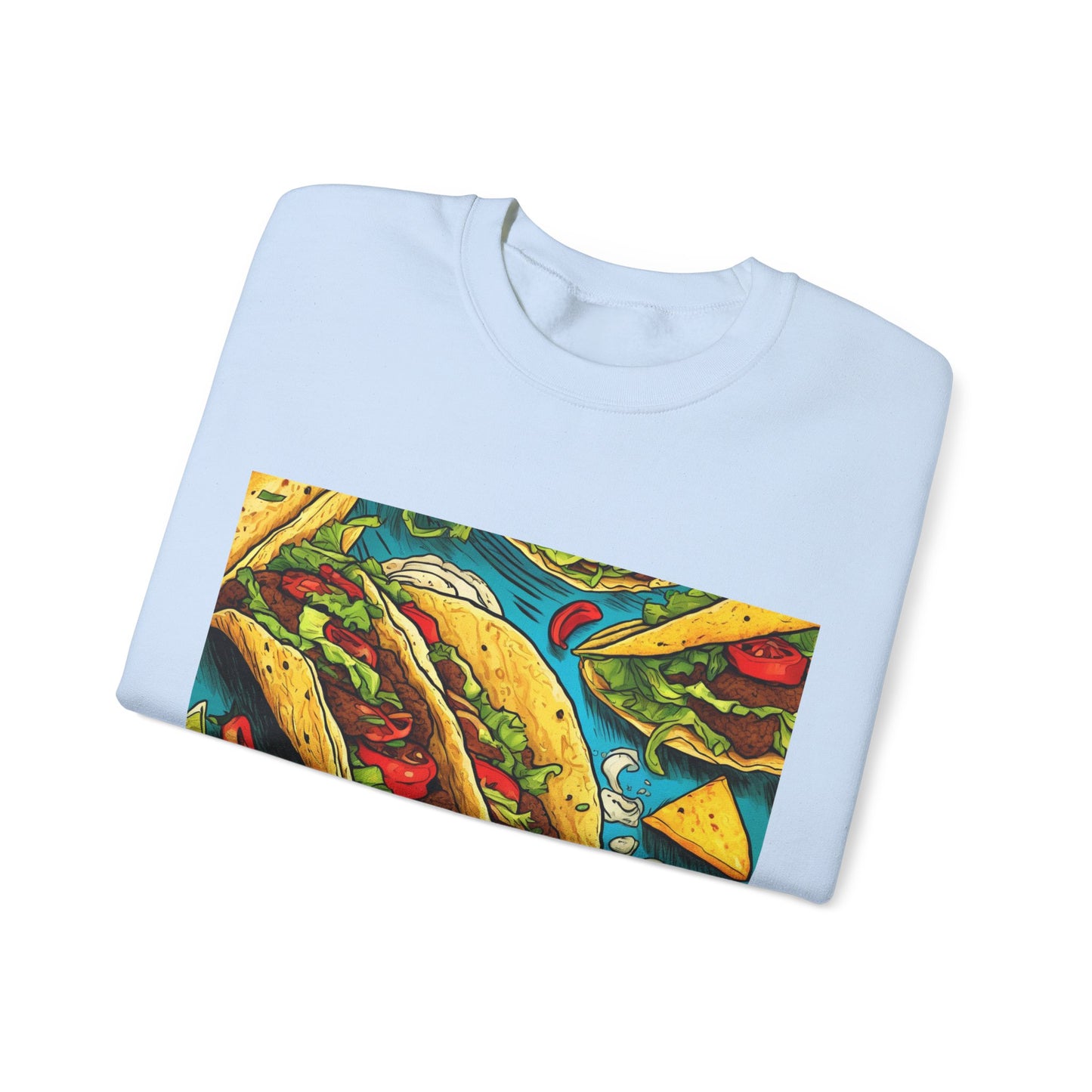 Taco Party Pattern Foodie Gift Art Sweatshirt