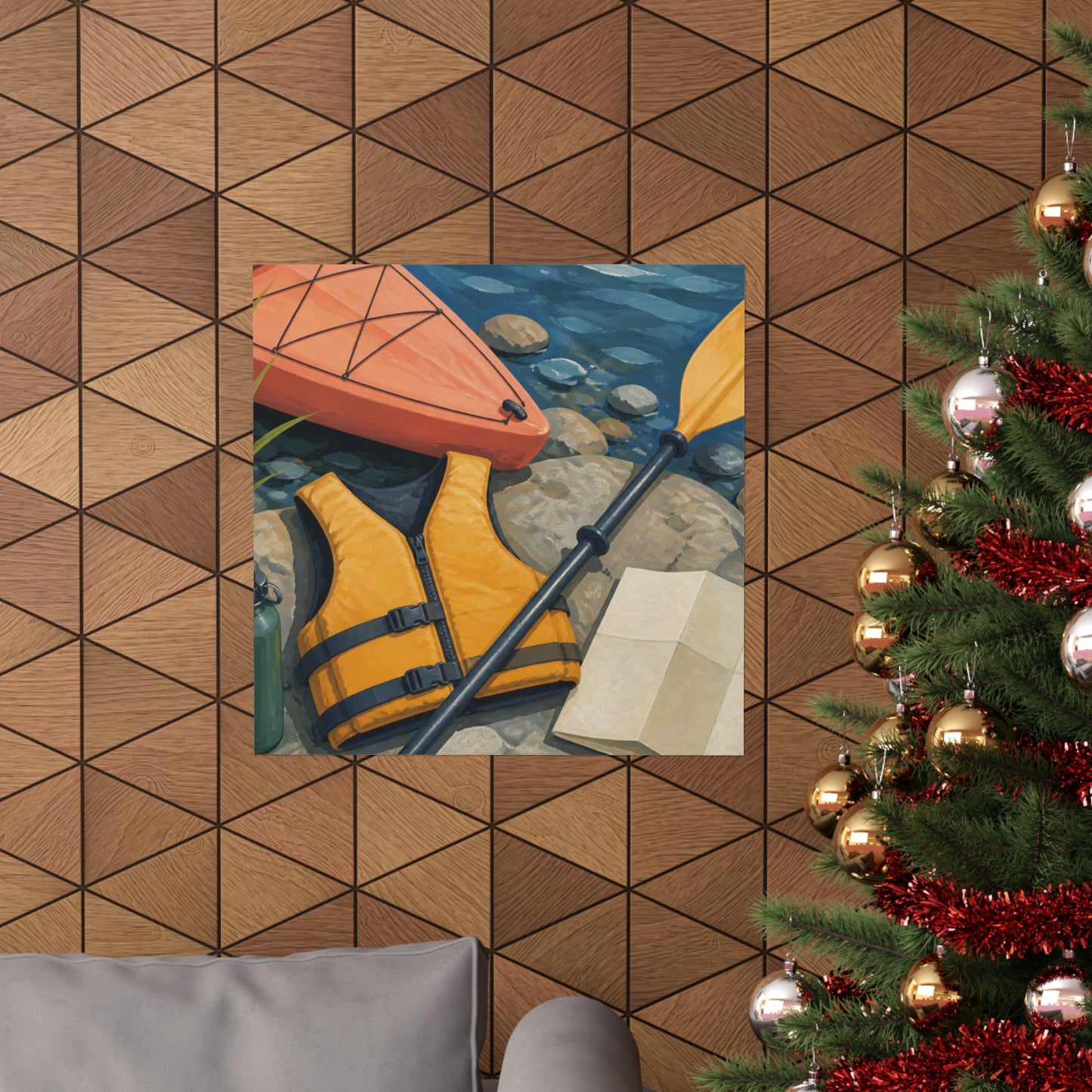 Calm Kayaking Adventure Art Poster