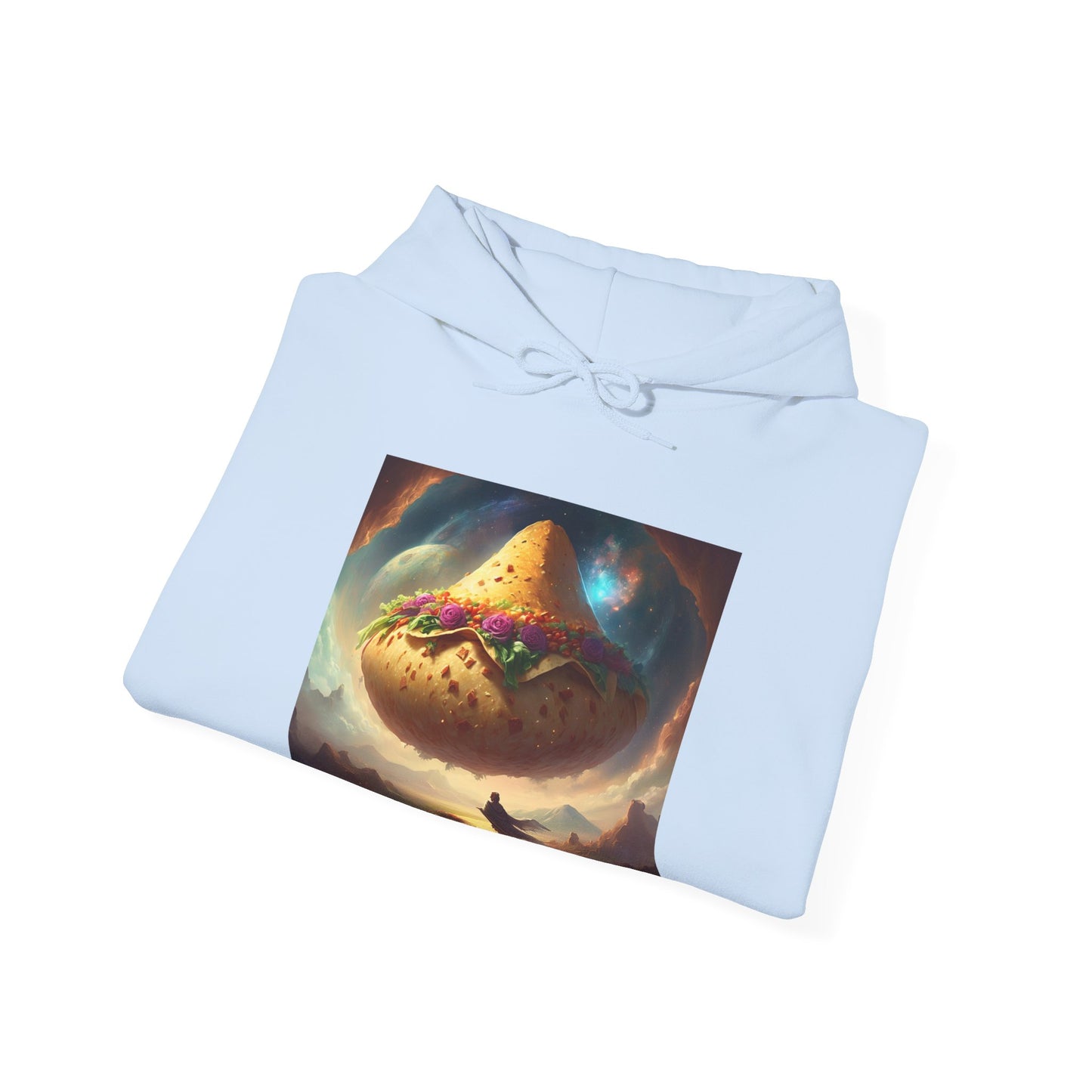 Cosmic Taco Planetoid Surreal Food Fantasy Art Hoodie