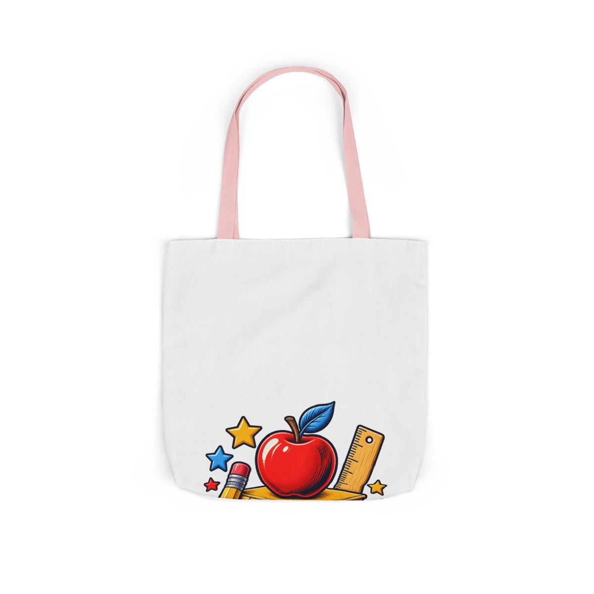 Retro School Books Apple Teacher Appreciation Tote Bag
