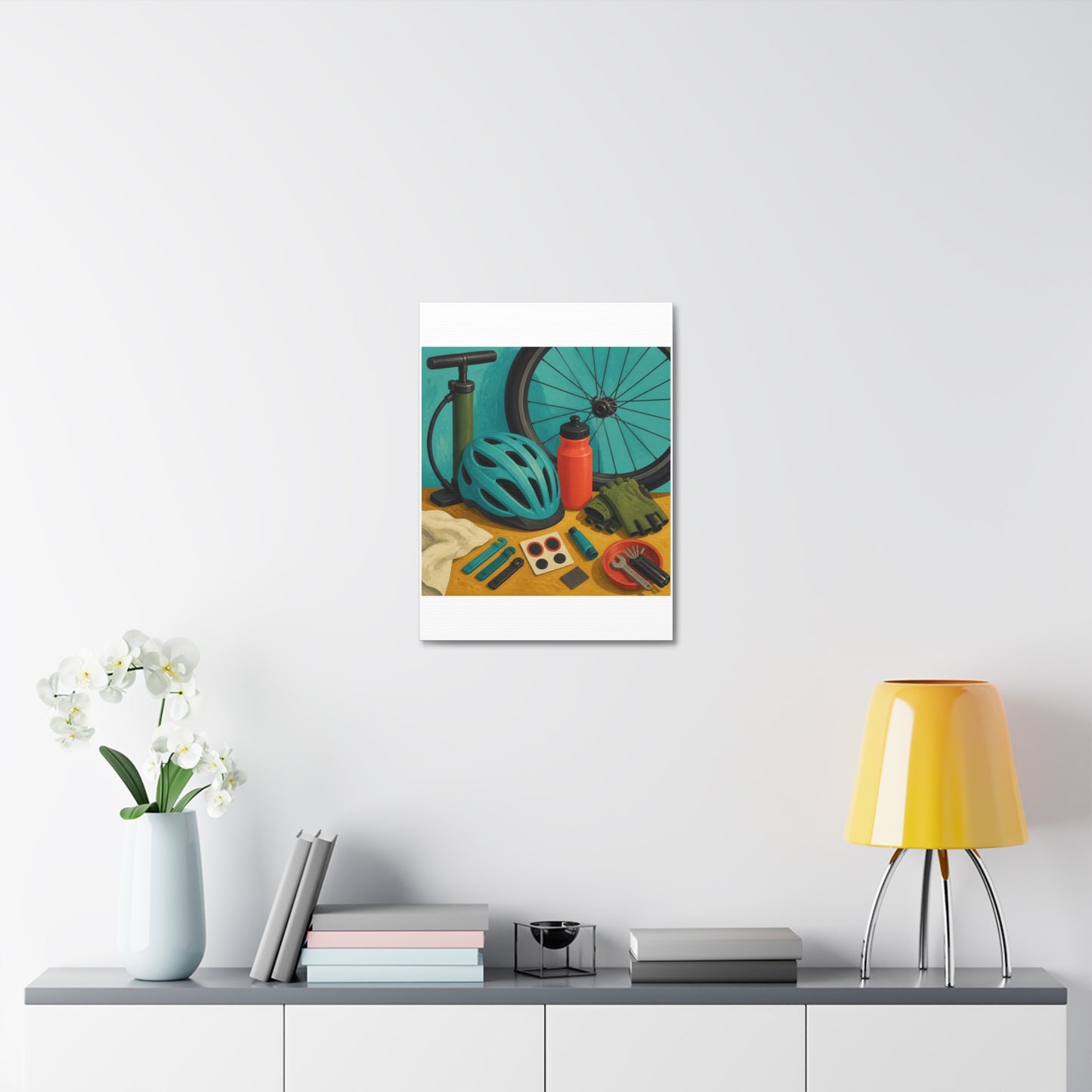 Everyday Bicycle Workshop Art Canvas Art