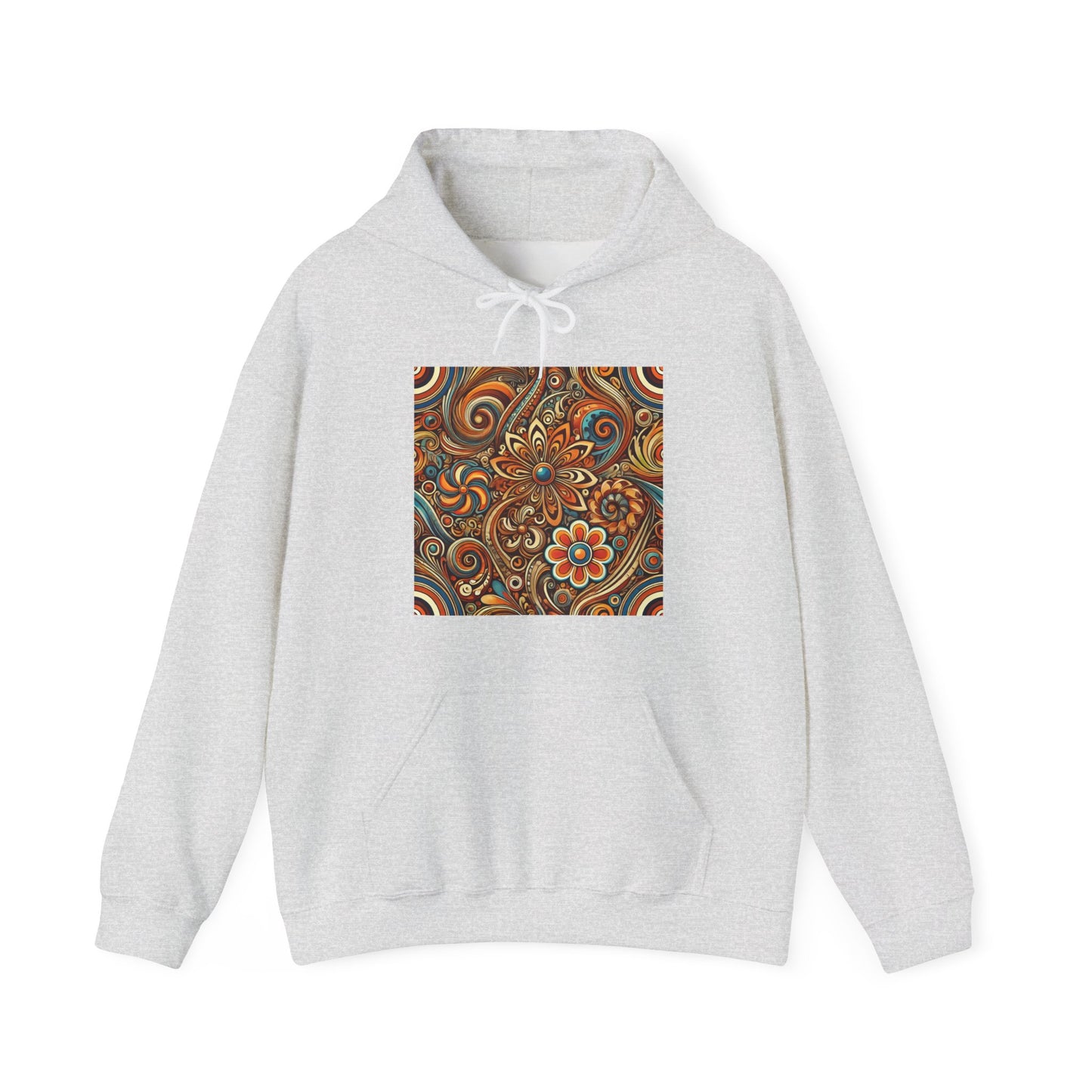 Ornate Abstract Floral Paisley Pattern Hoodie