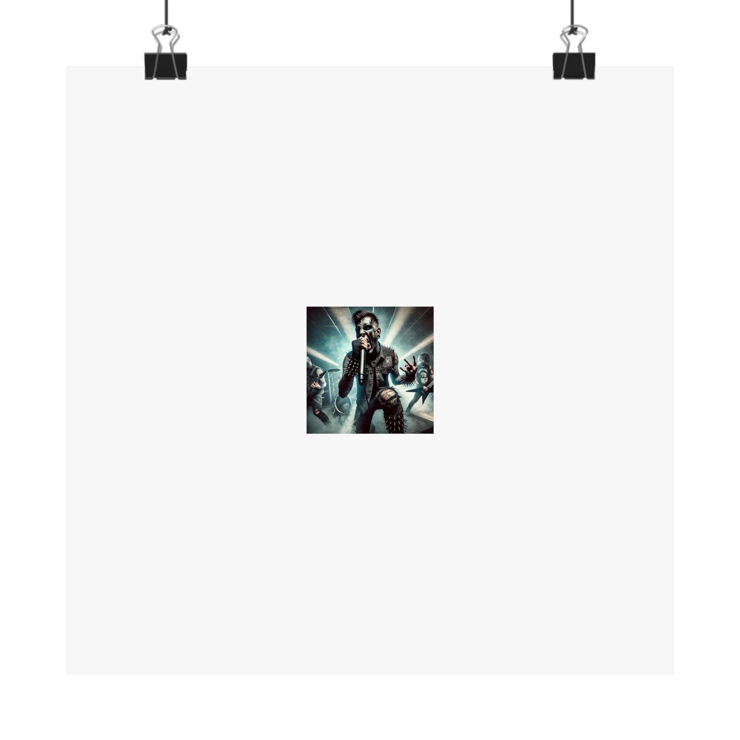 Punk Rock Vocalist Stage Energy Music Room Poster