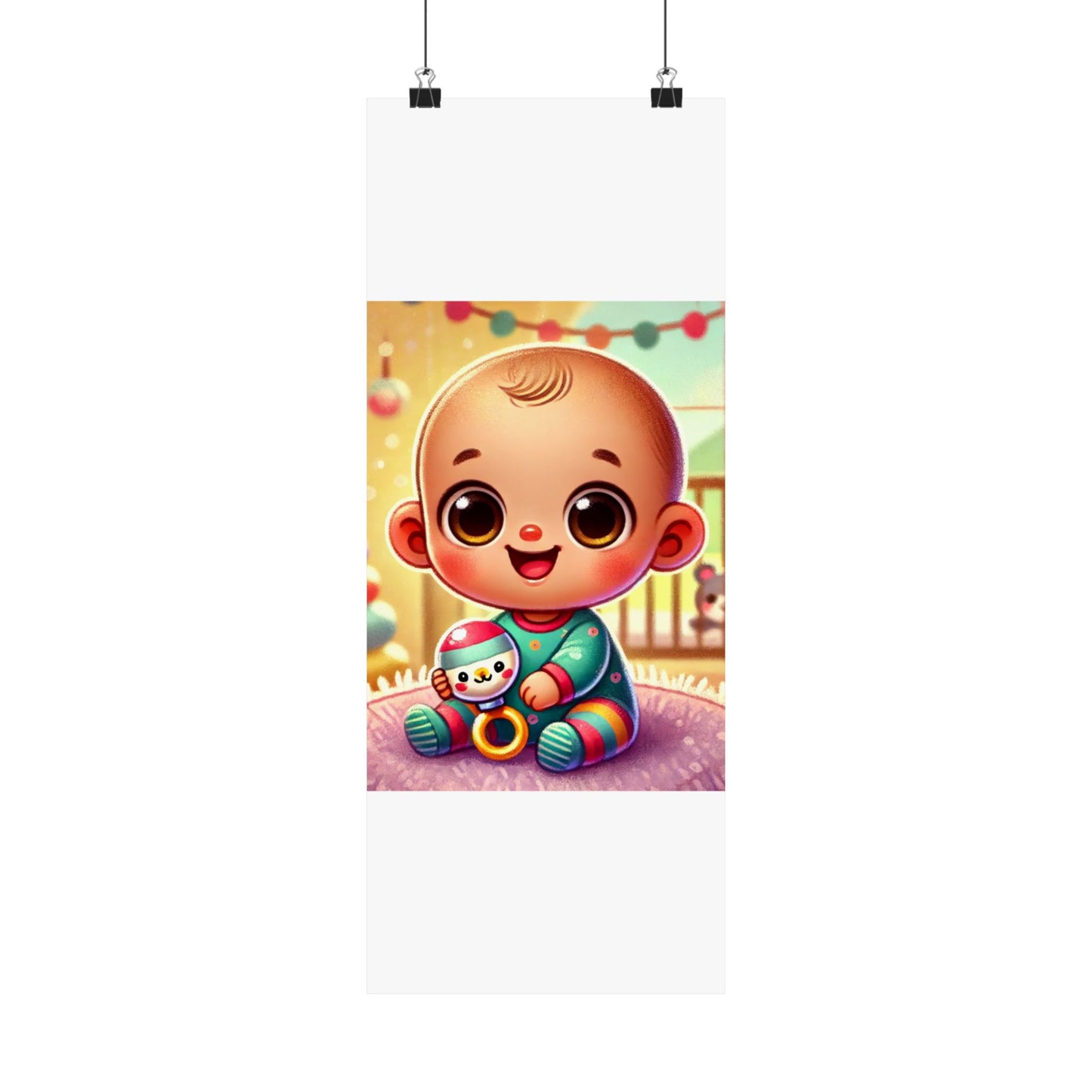 Cheerful Baby Nursery Playroom Art Poster