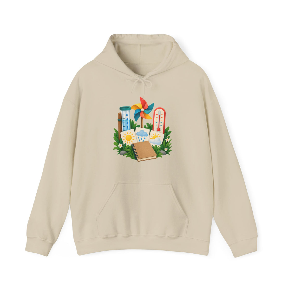 Colorful Backyard Weather Watching Kit Hoodie