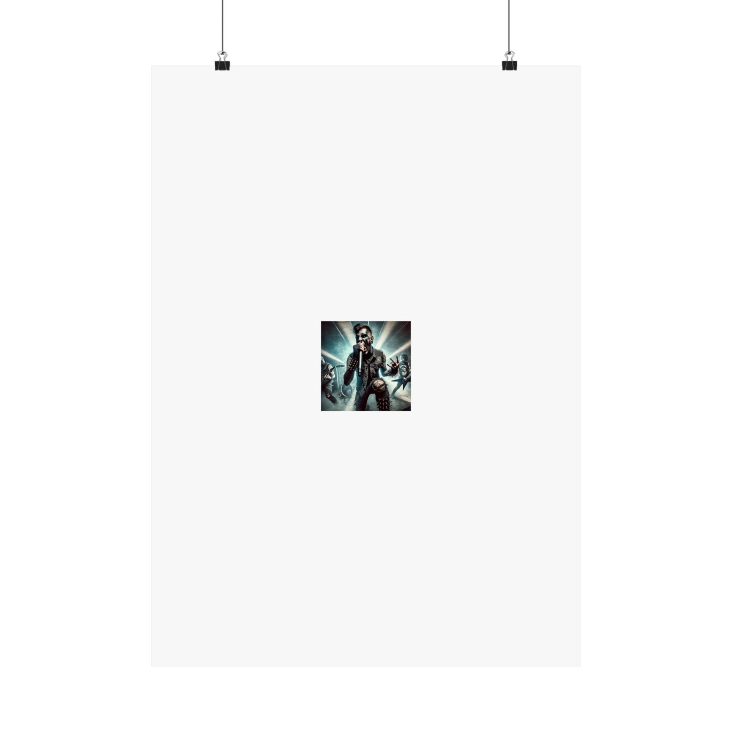 Punk Rock Vocalist Stage Energy Music Room Poster