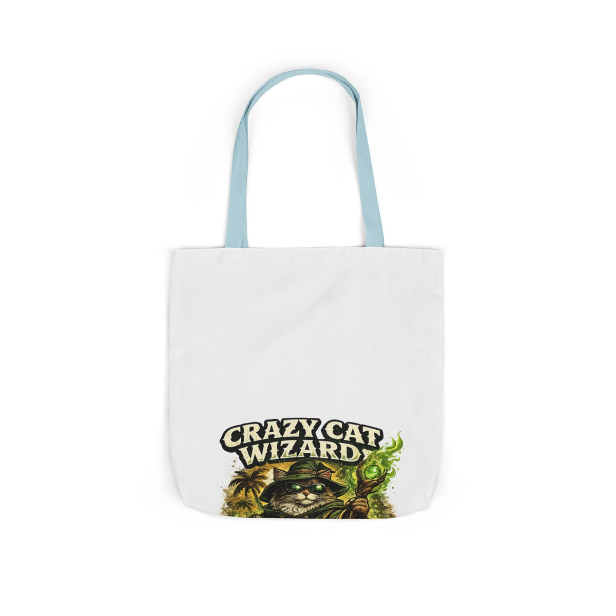 Crazy Cat Wizard Funny Fantasy Magic Tote Bag