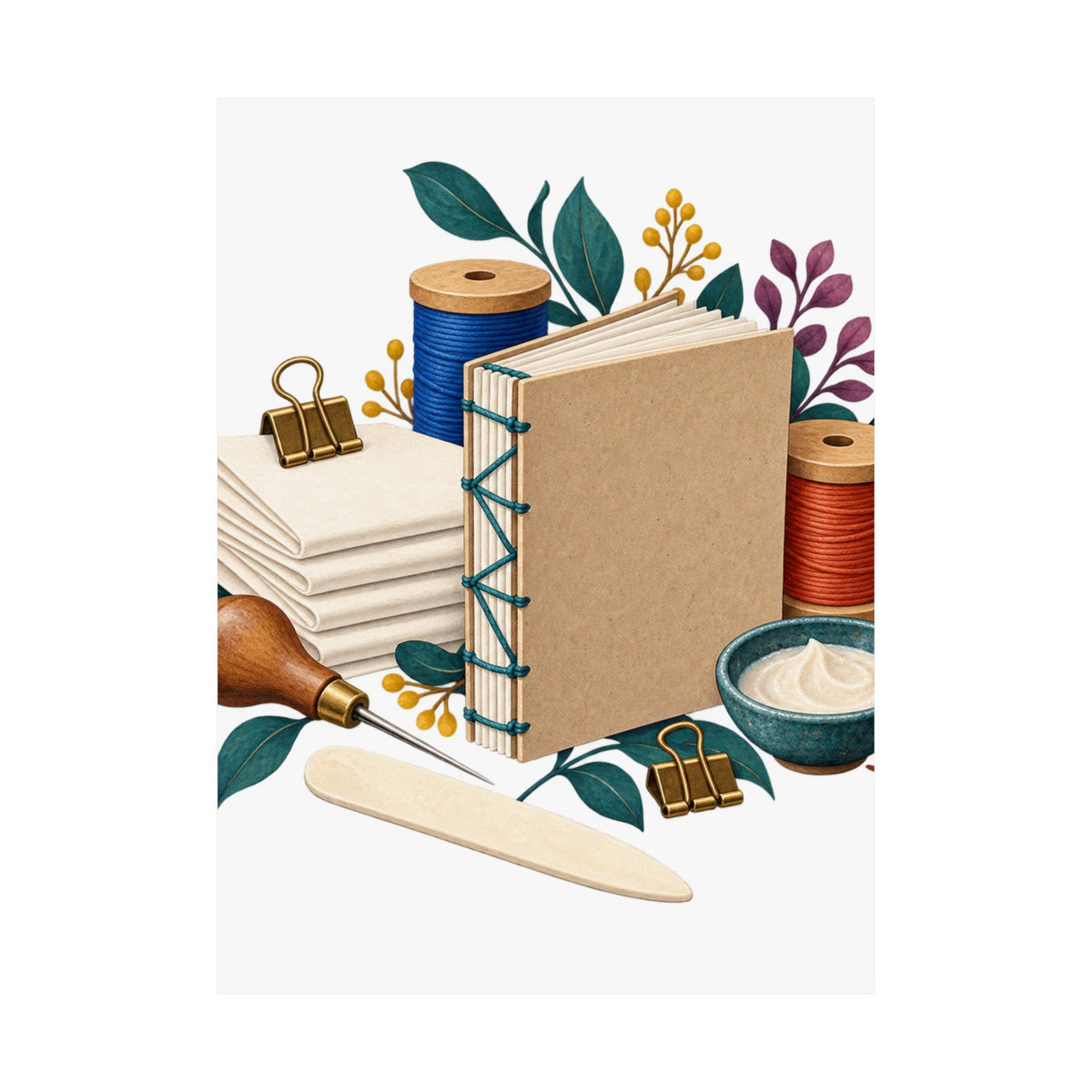 Hand Bookbinding Workshop Poster