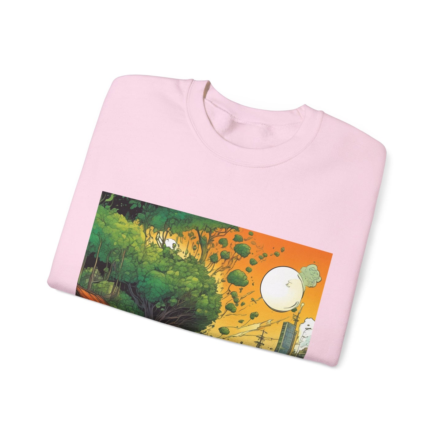 Cottage Road Landscape Nature Gift Art Sweatshirt