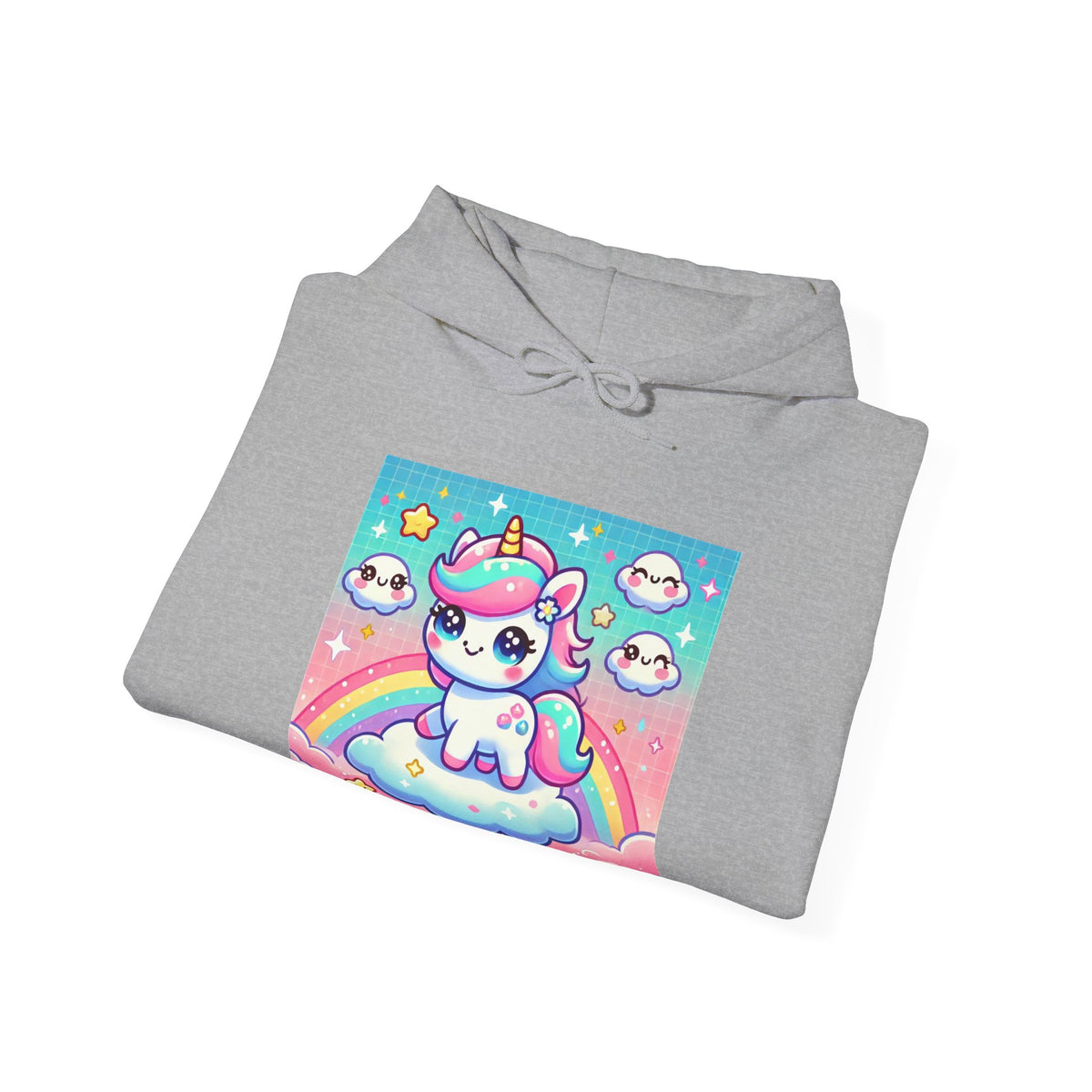 Pastel Rainbow Unicorn Cloud Kawaii Hoodie