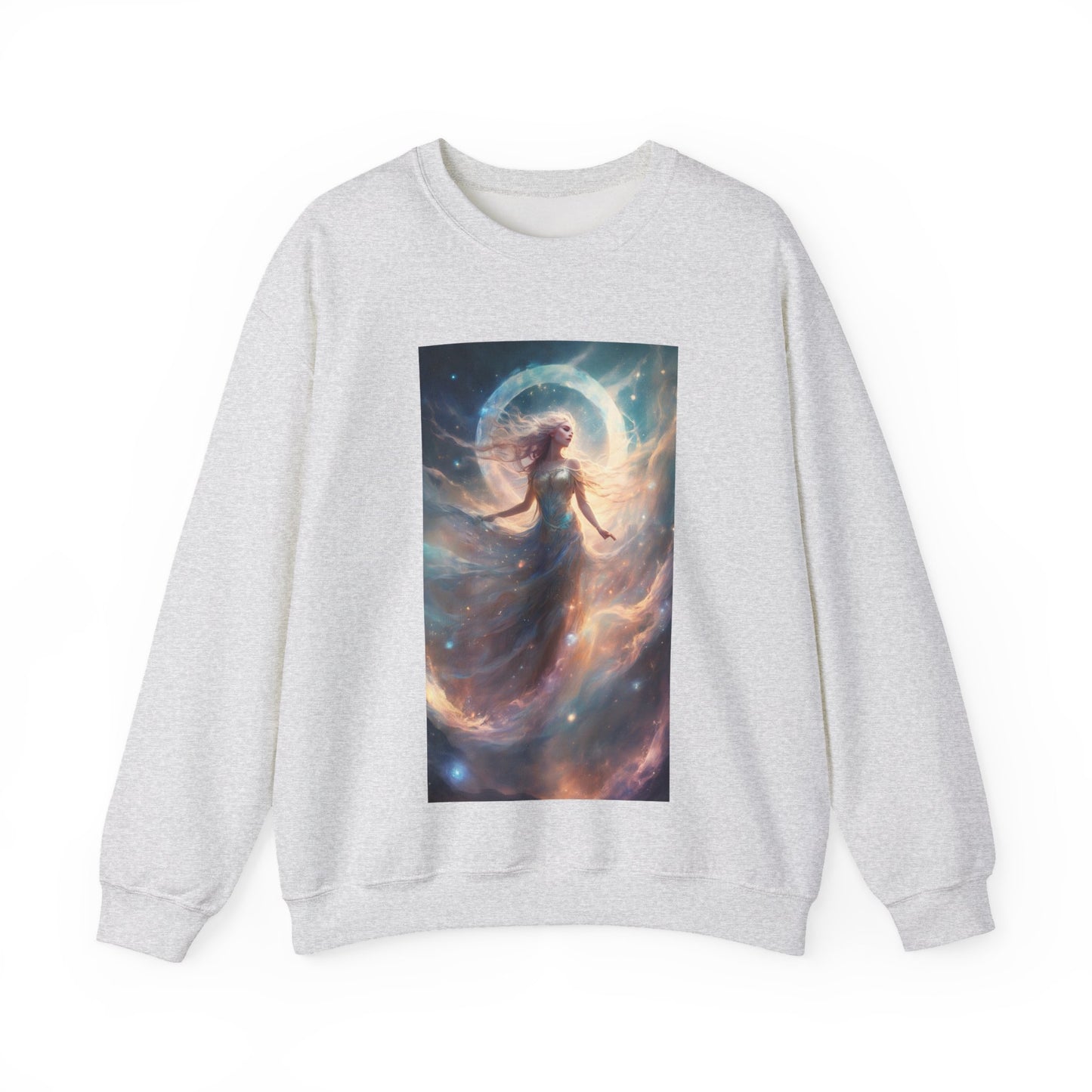 Moonlit Celestial Dancer Fantasy Portrait Sweatshirt
