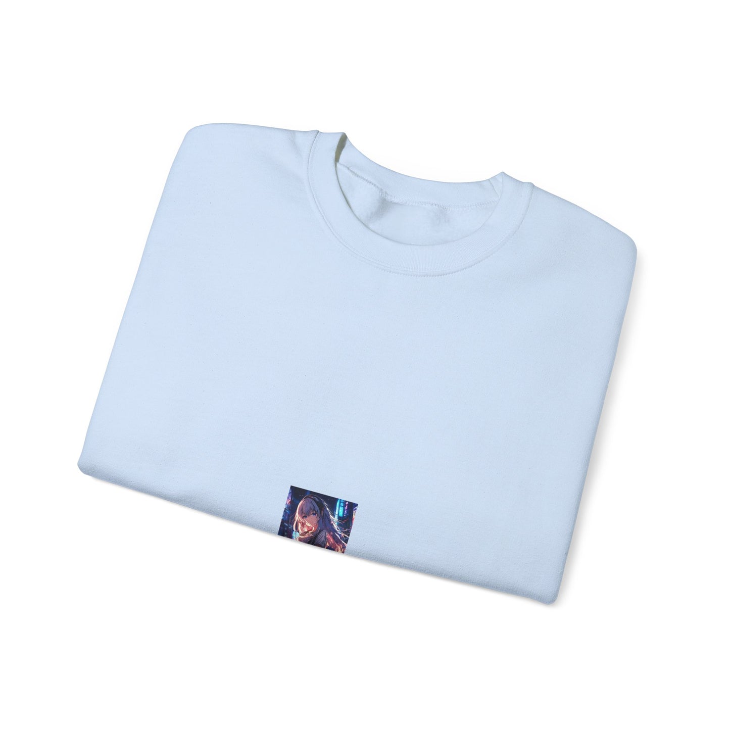 Anime City Night Heroine Portrait Soft Sweatshirt