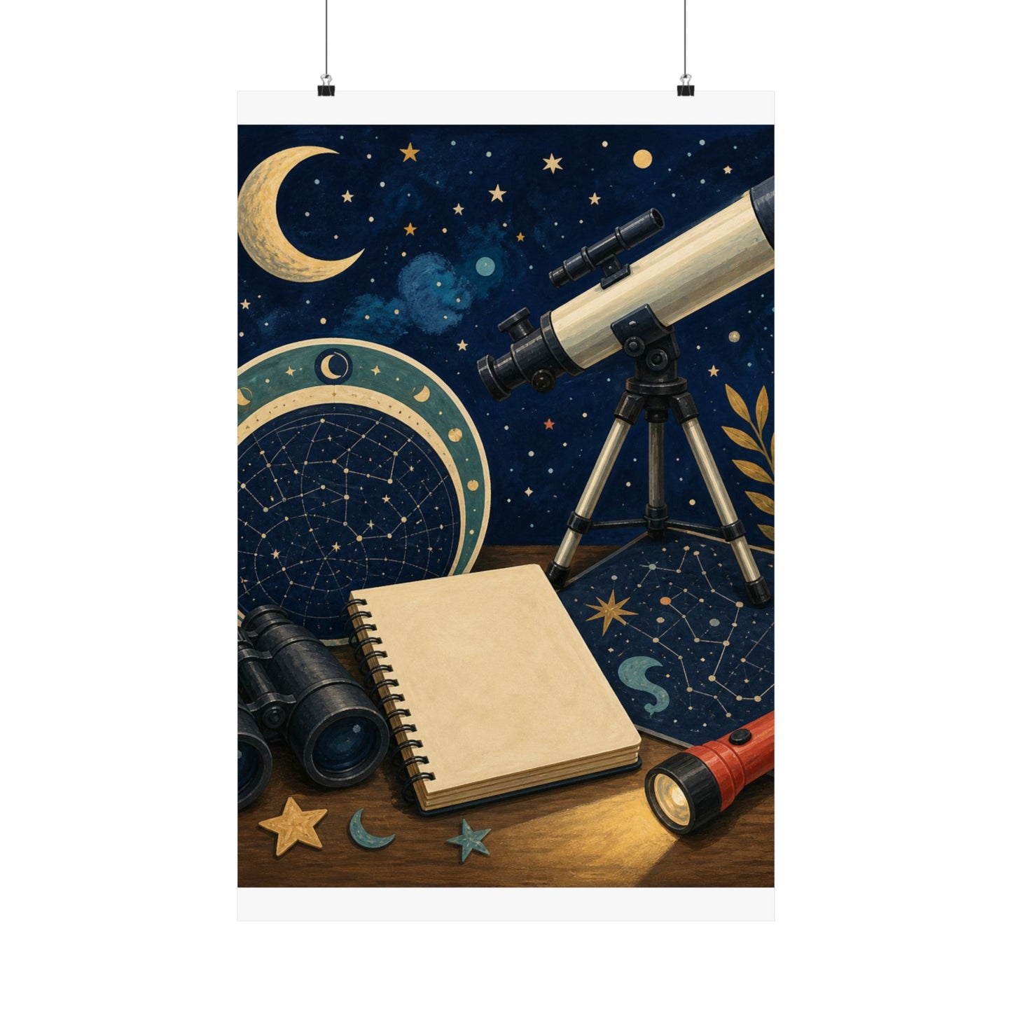Classic Stargazing Astronomy Hobby Poster