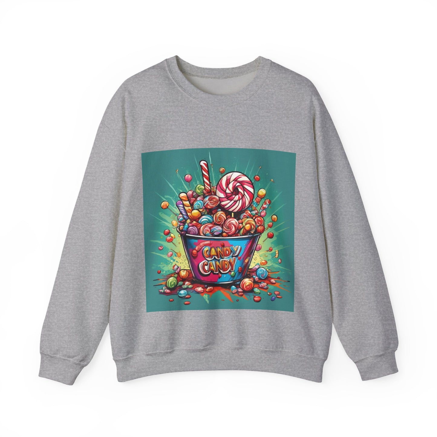 Holiday Candy Bucket Sweets Gift Art Sweatshirt
