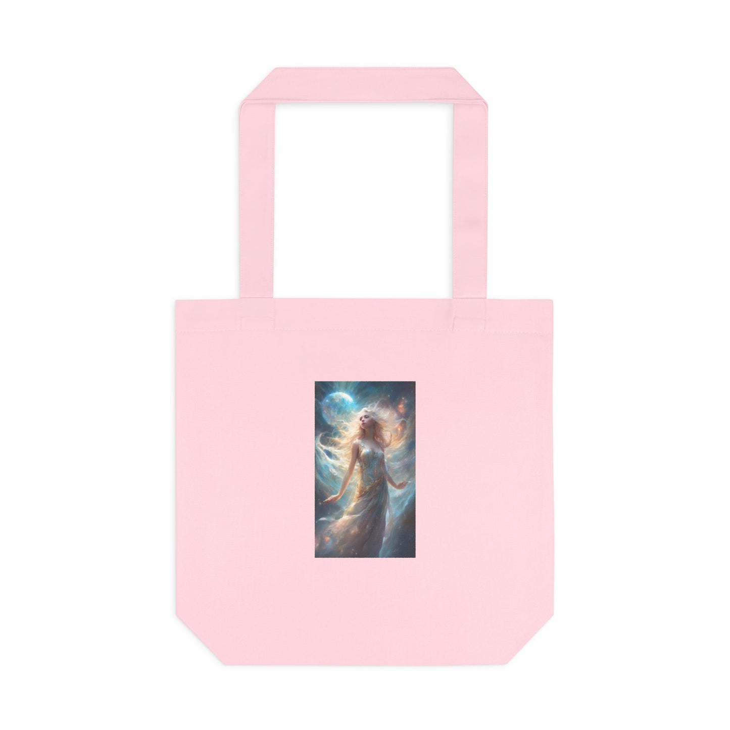 Moonlit Celestial Maiden Fantasy Portrait Tote Bag