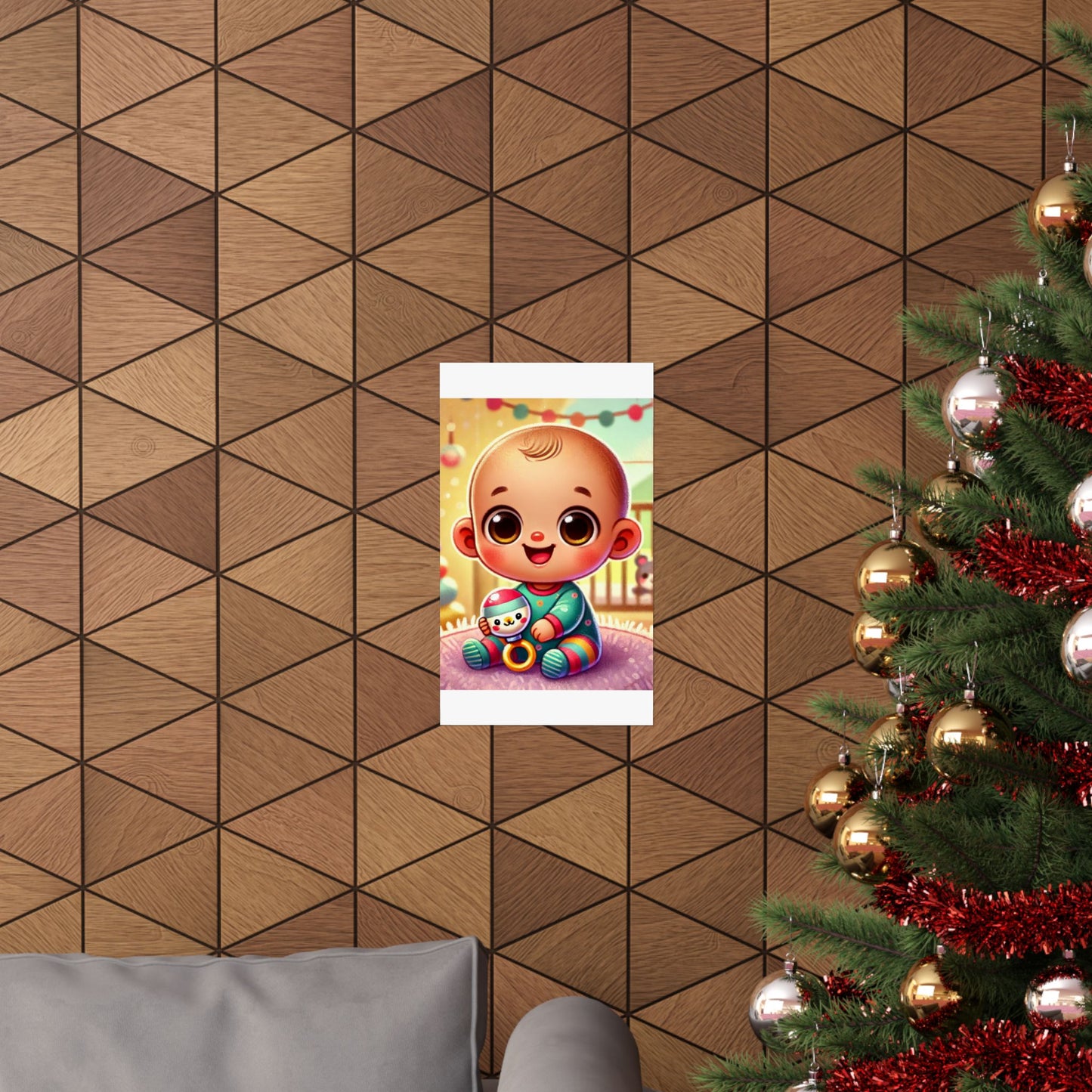 Cheerful Baby Nursery Playroom Art Poster