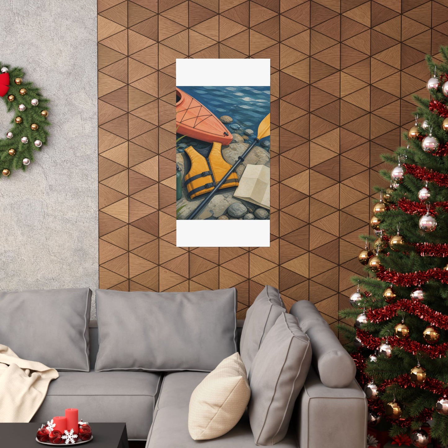 Calm Kayaking Adventure Art Poster