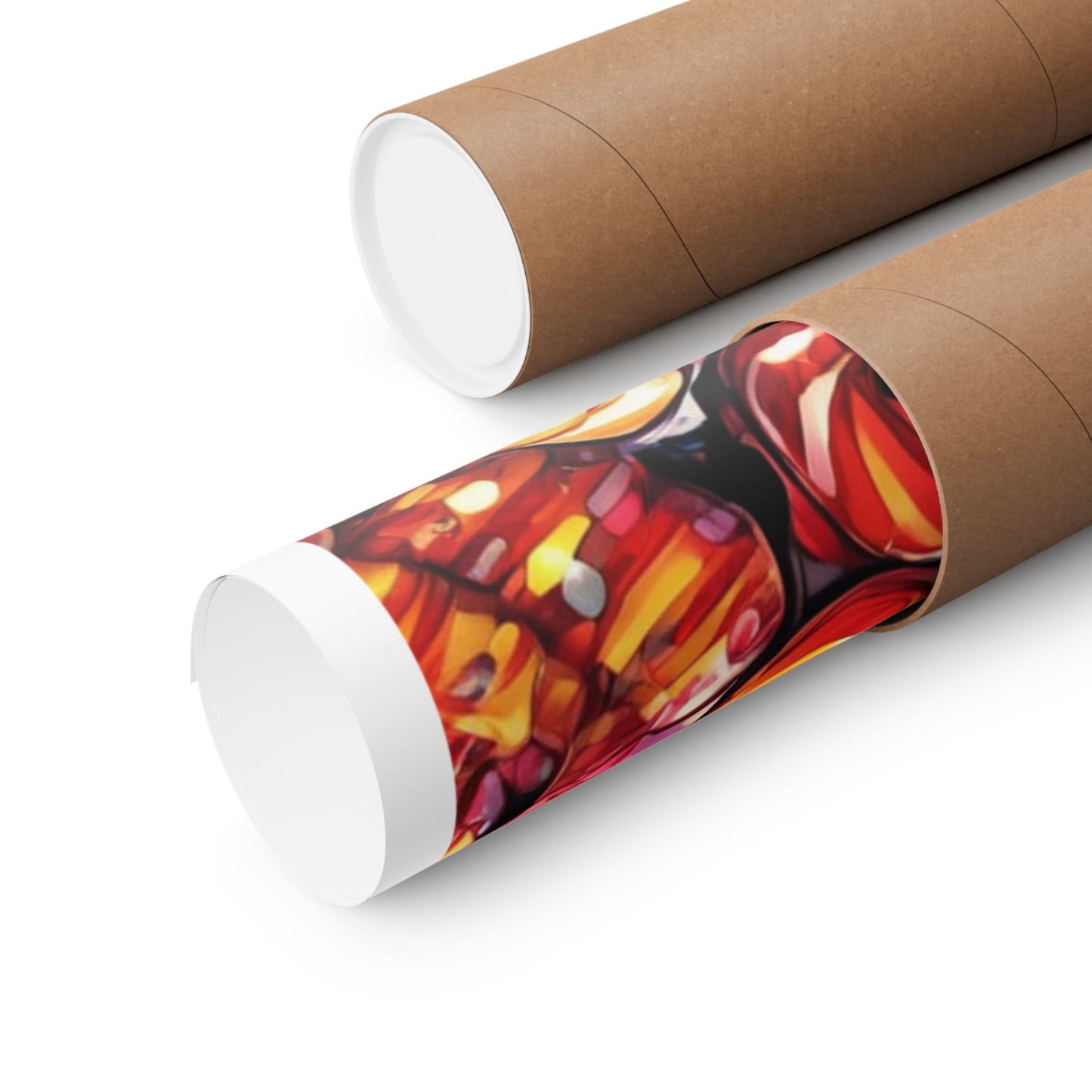 Colorful Candy and Lollipop Pattern Poster