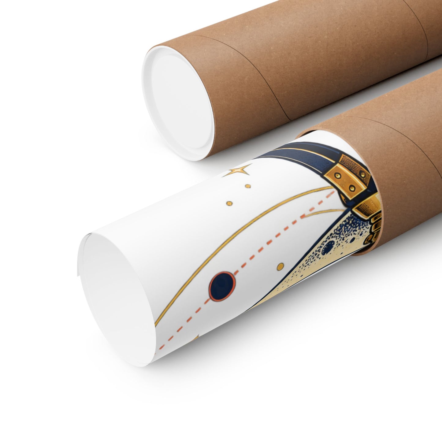 Vintage Telescope Celestial Astronomy Poster