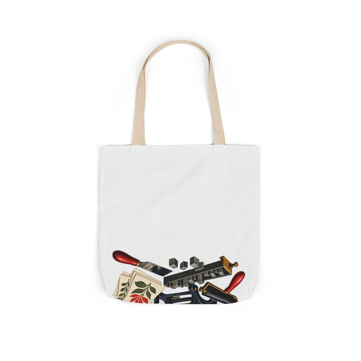 Botanical Letterpress Printshop Tote Bag