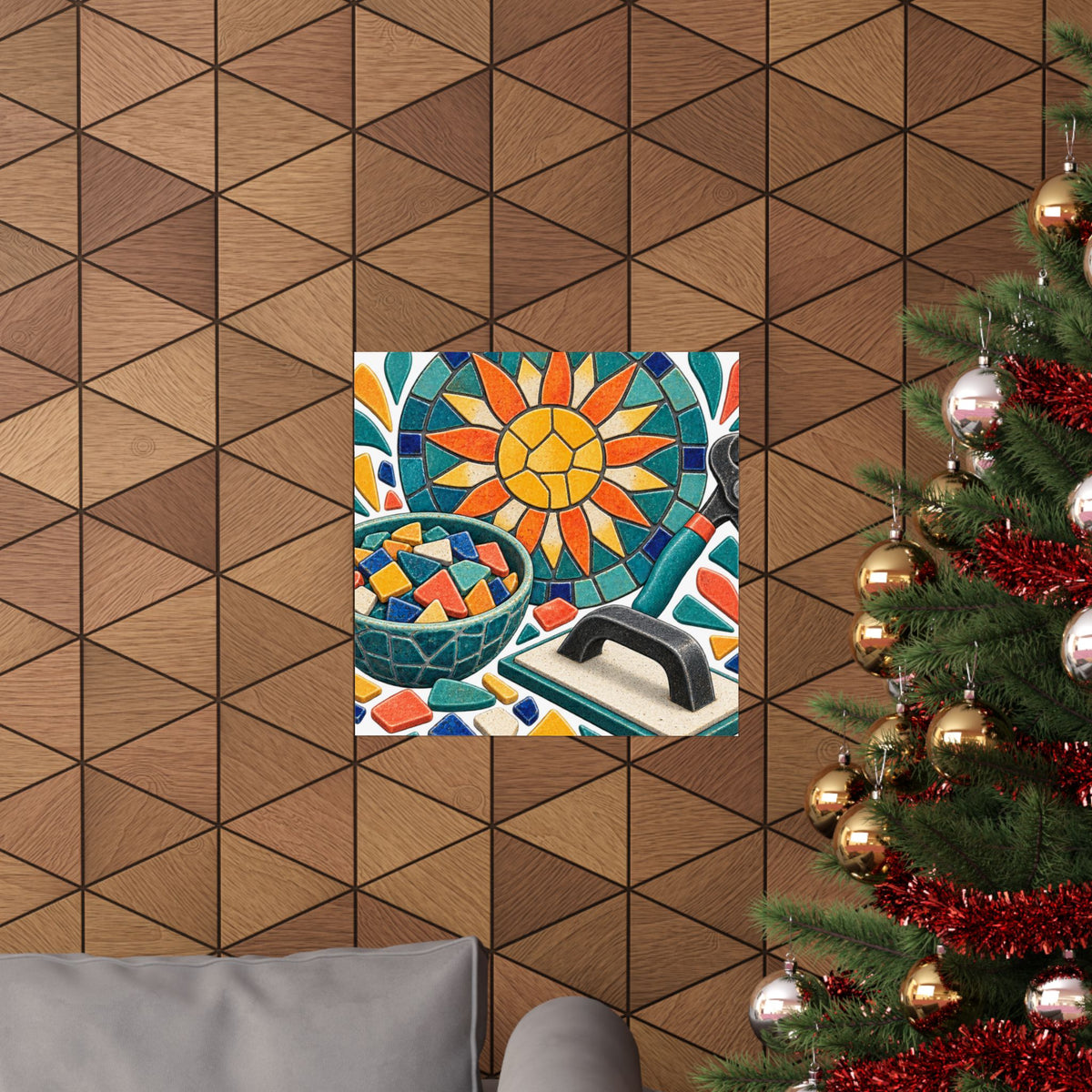 Sunburst Mosaic Making Workshop Poster