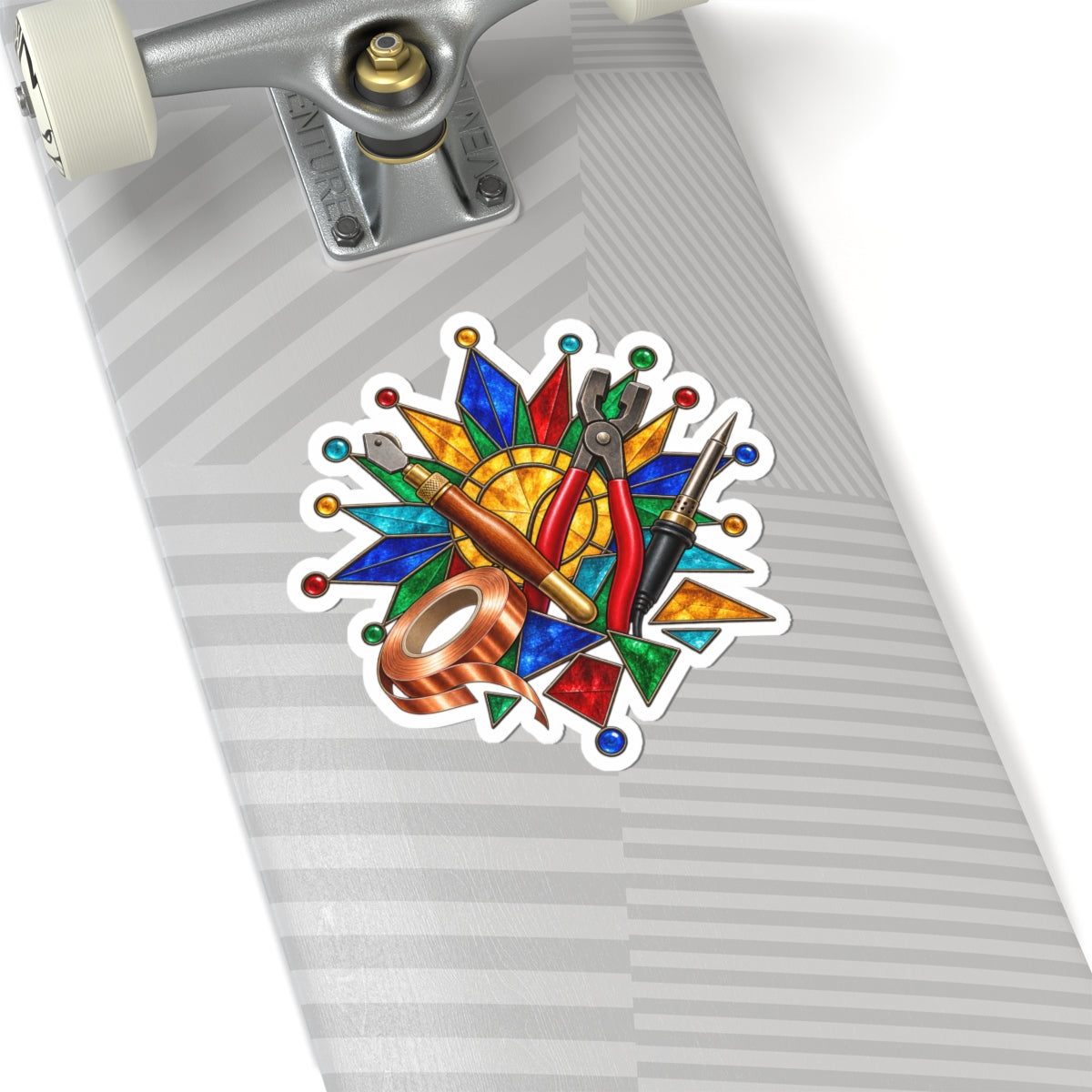 Stained Glass Workshop Tools Sticker