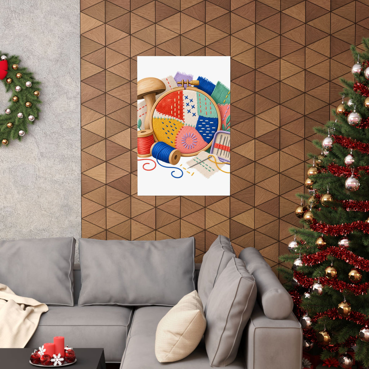 Colorful Visible Mending Workshop Poster
