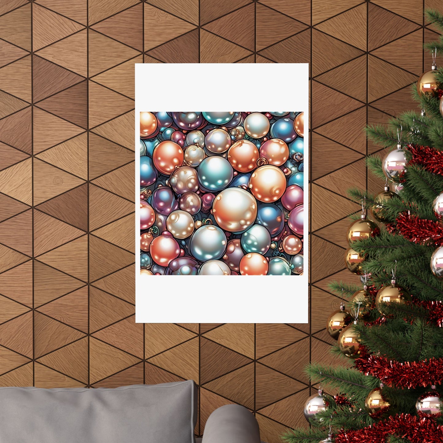 Glossy Orb Marble Abstract Gift Art Poster