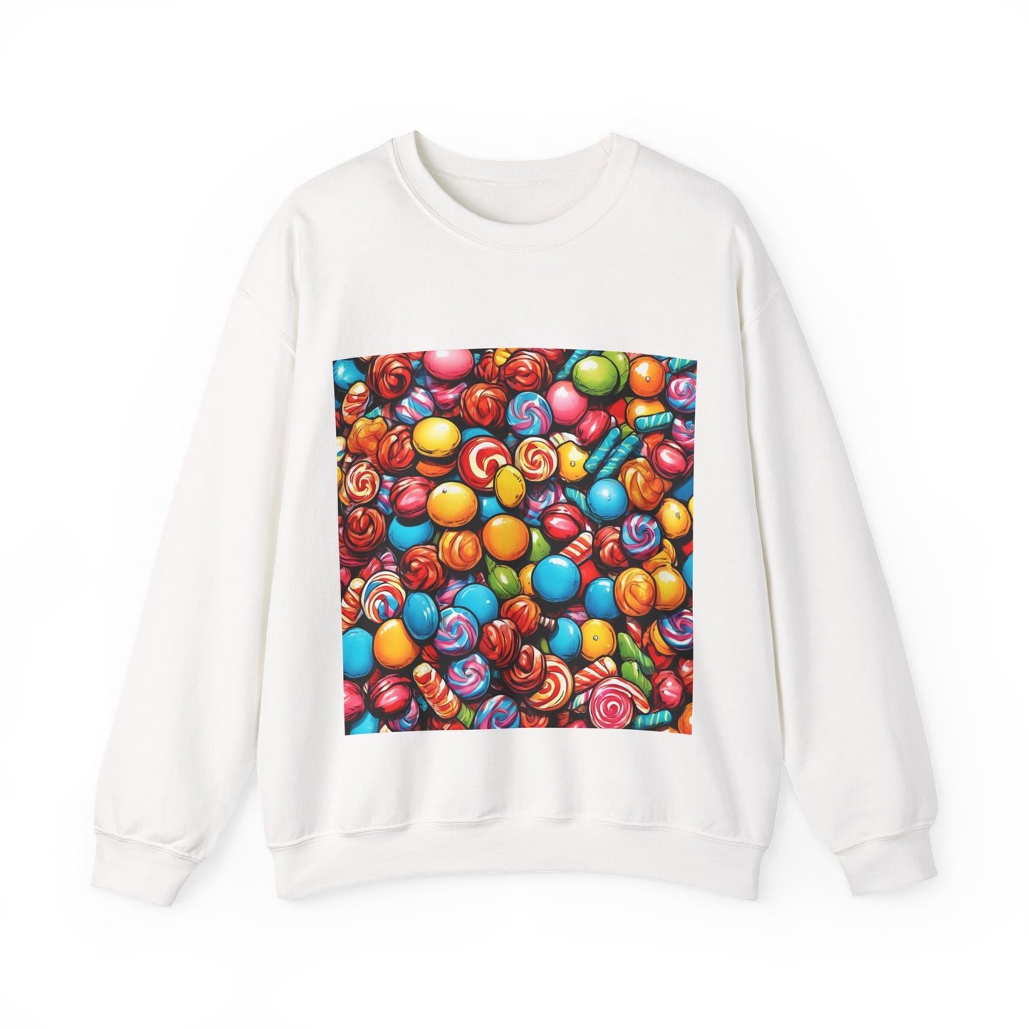 Colorful Candy Pattern Sweets Gift Art Sweatshirt