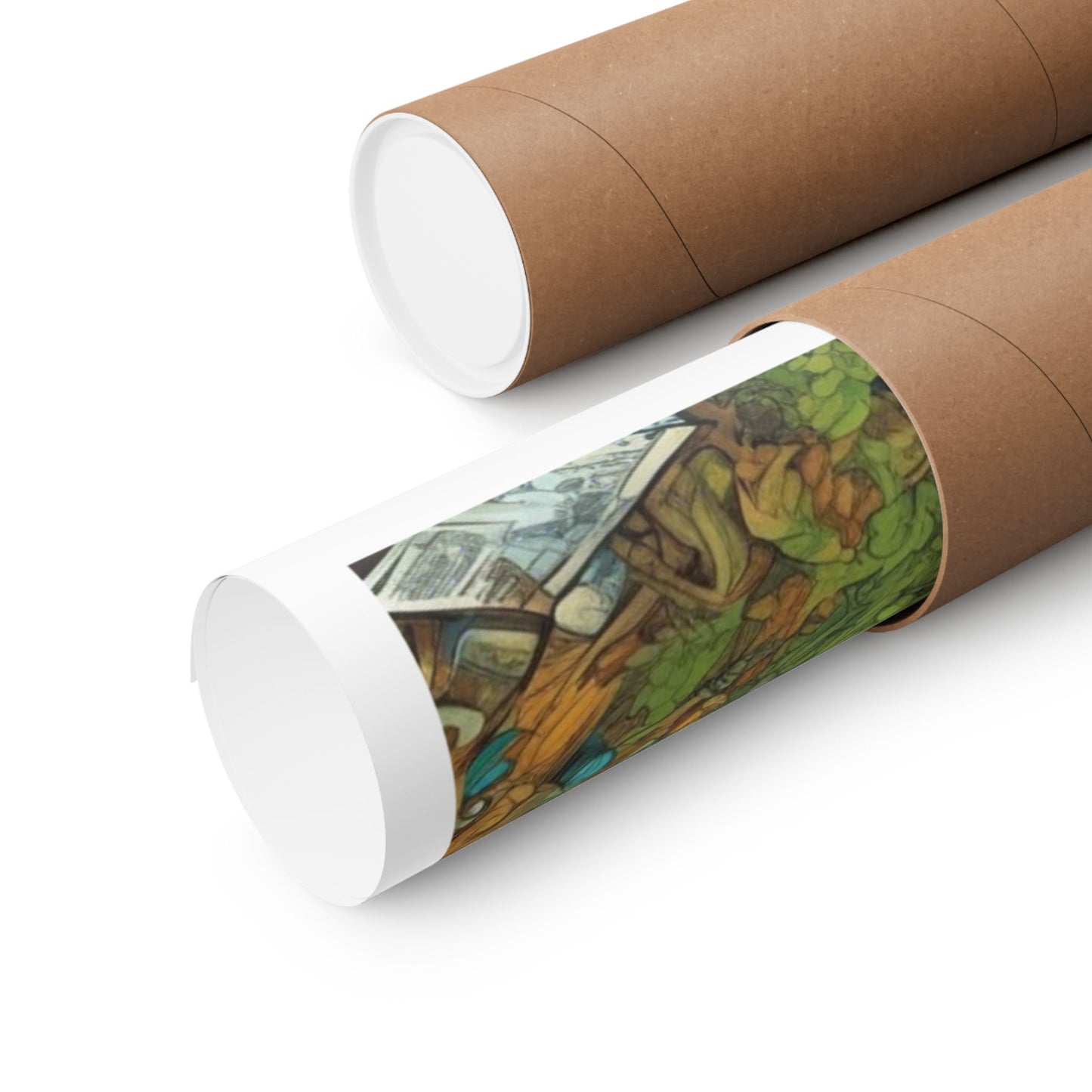Whimsical Garden Stream Nature Gift Art Poster