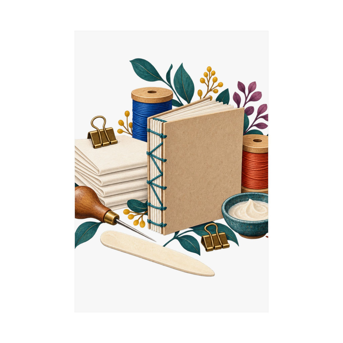 Hand Bookbinding Workshop Poster