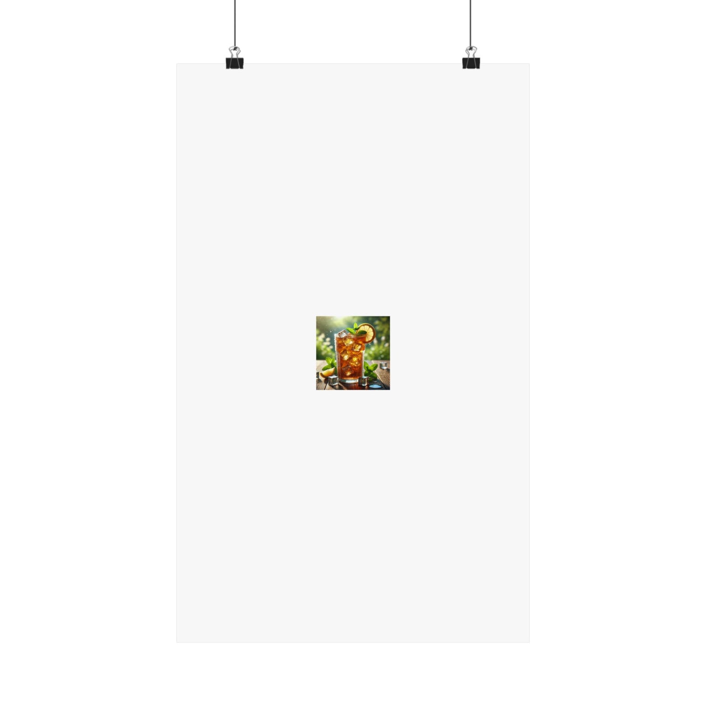 Sunlit Iced Tea Lemon Mint Kitchen Summer Drink Poster