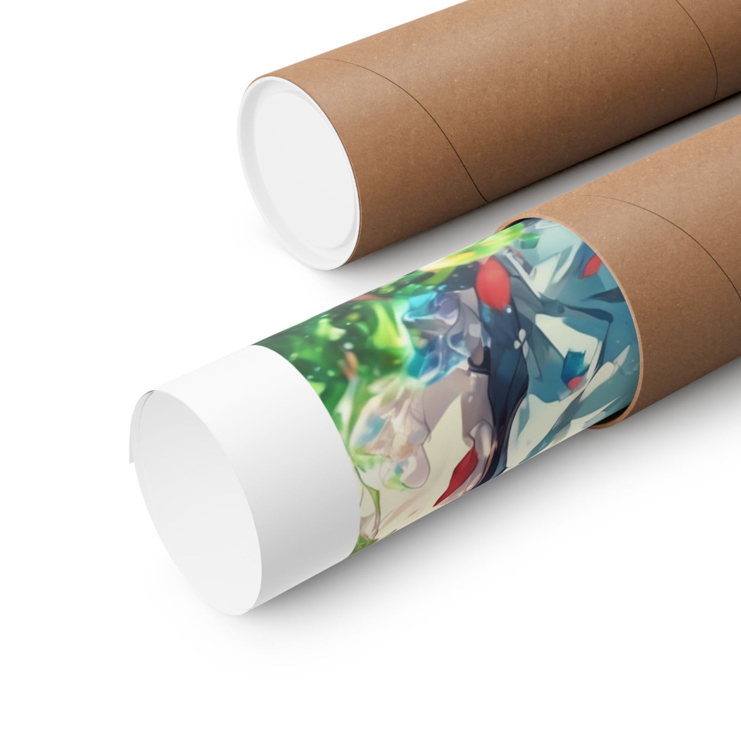 Crystal Bottle Anime Portrait Colorful Wall Poster